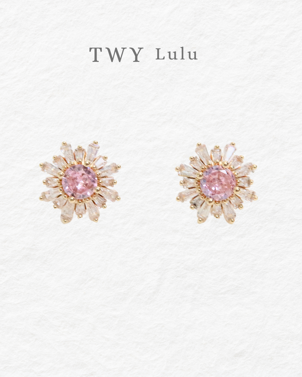 firework zircon stud with 5A sparkling zircon