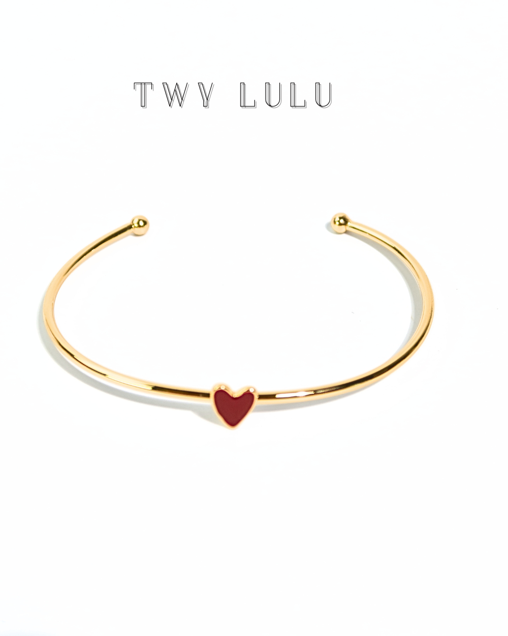 little red heart bangle