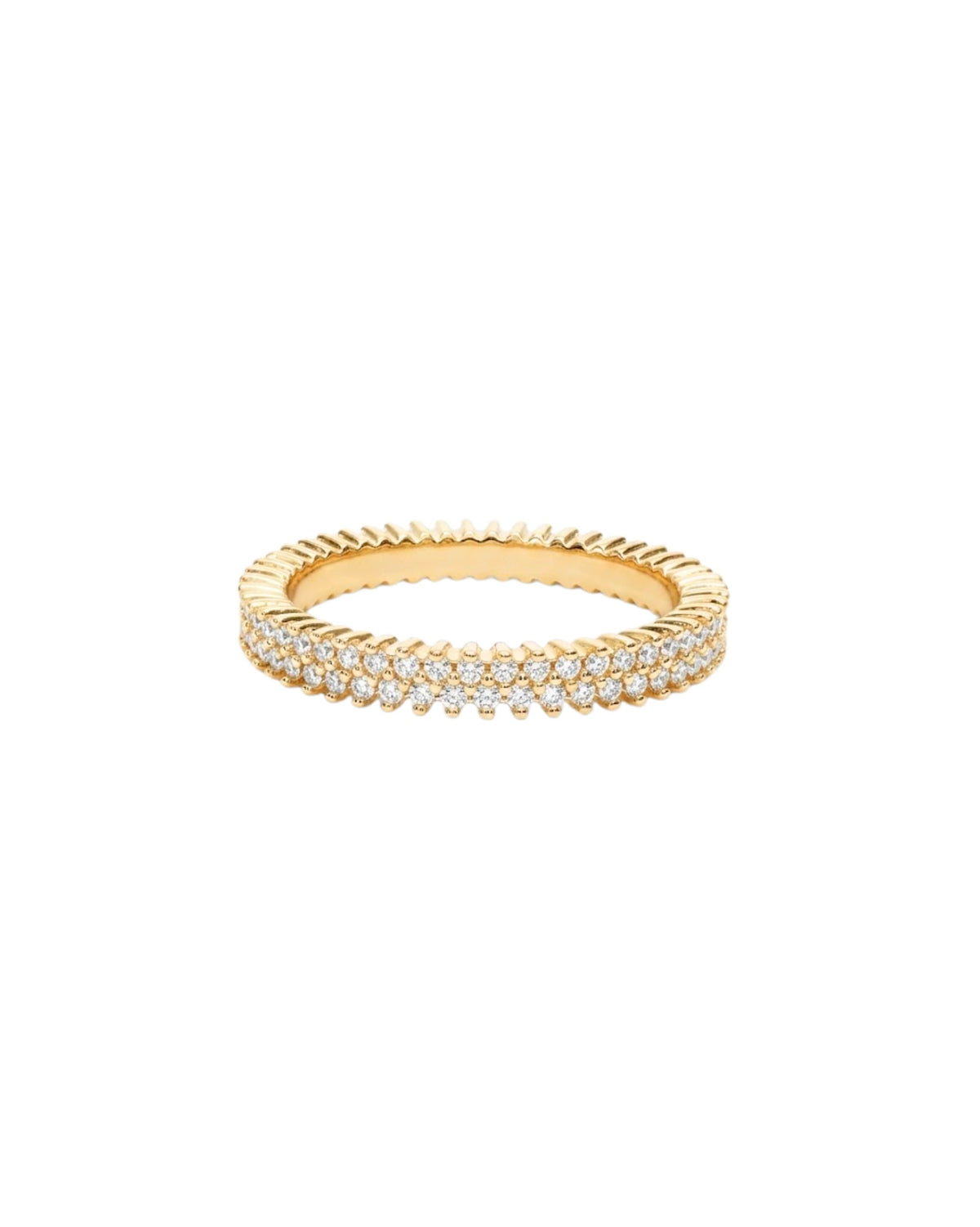 Eden zircon ring fully zircon embraced ring band