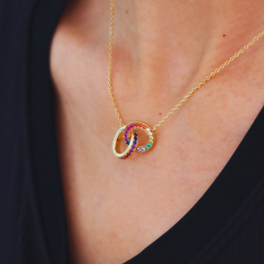 Bella Rainbow Stone Necklace