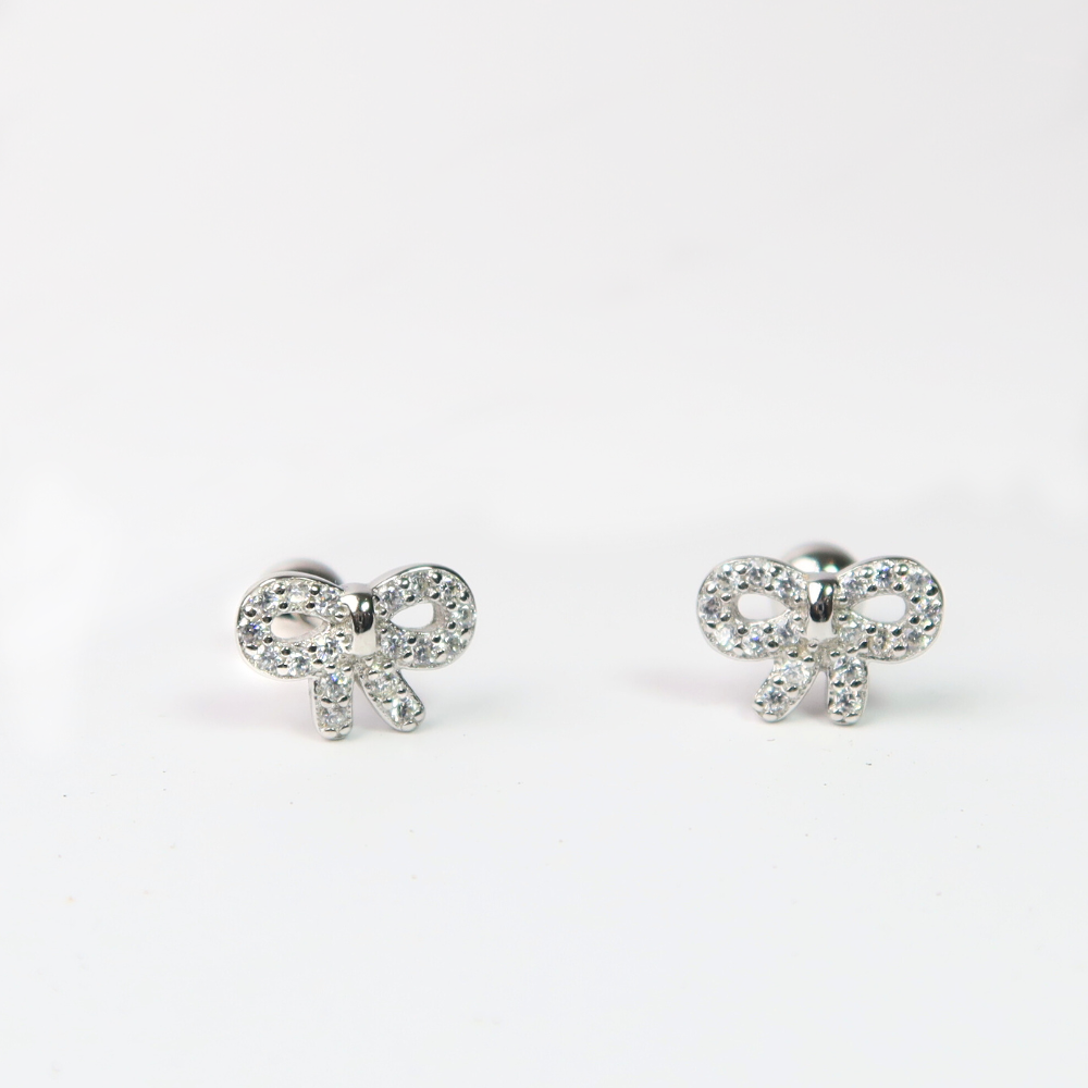 
                      
                        Bow zircon stud
                      
                    