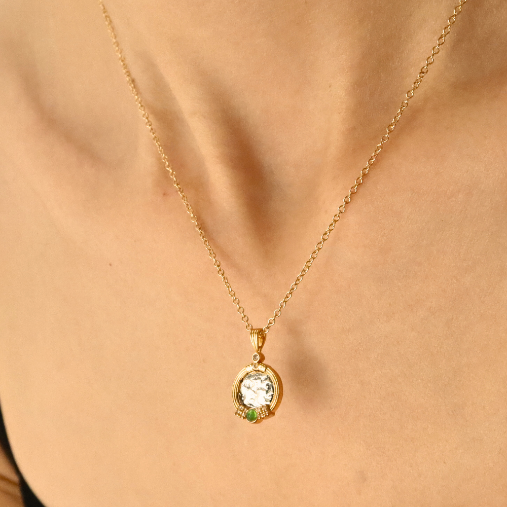 
                      
                        Elas Old coin necklace 18k gold plating
                      
                    