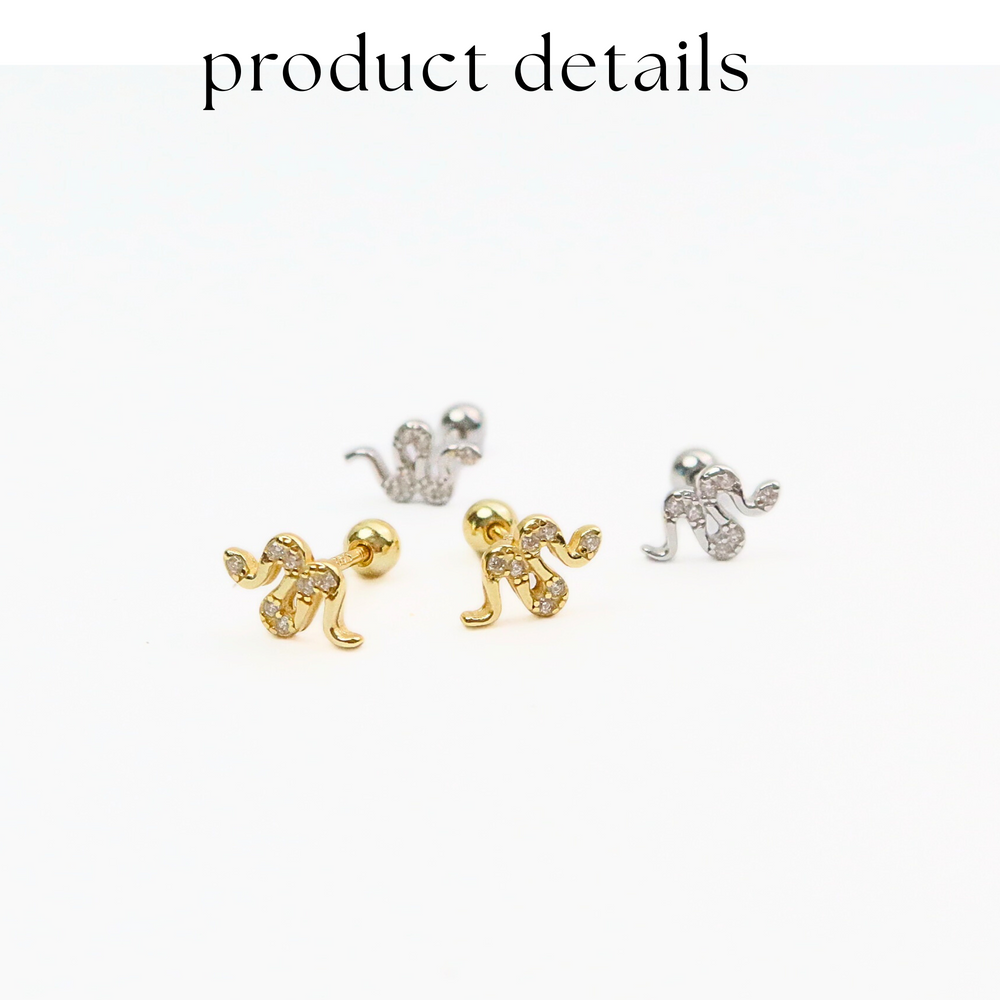 
                      
                        snake zircon mini stud 14k gold vermeil
                      
                    