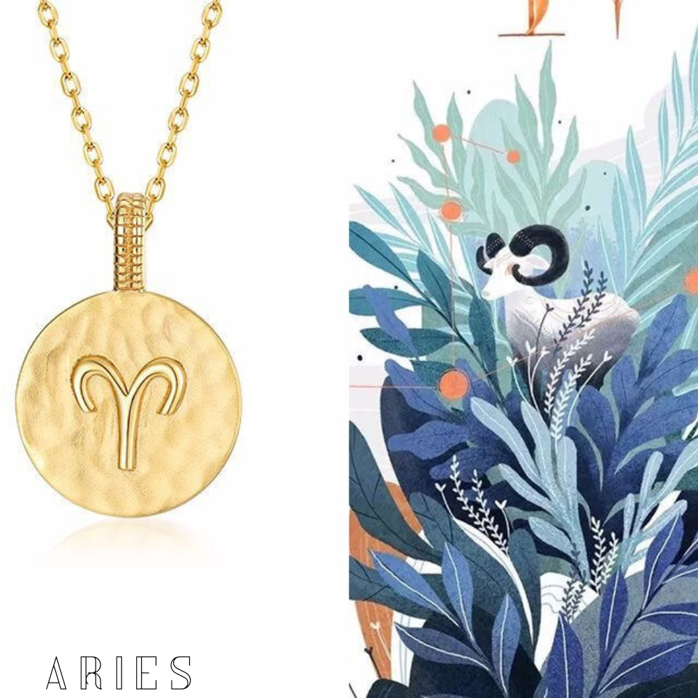 Zodiac sign necklace- Aries