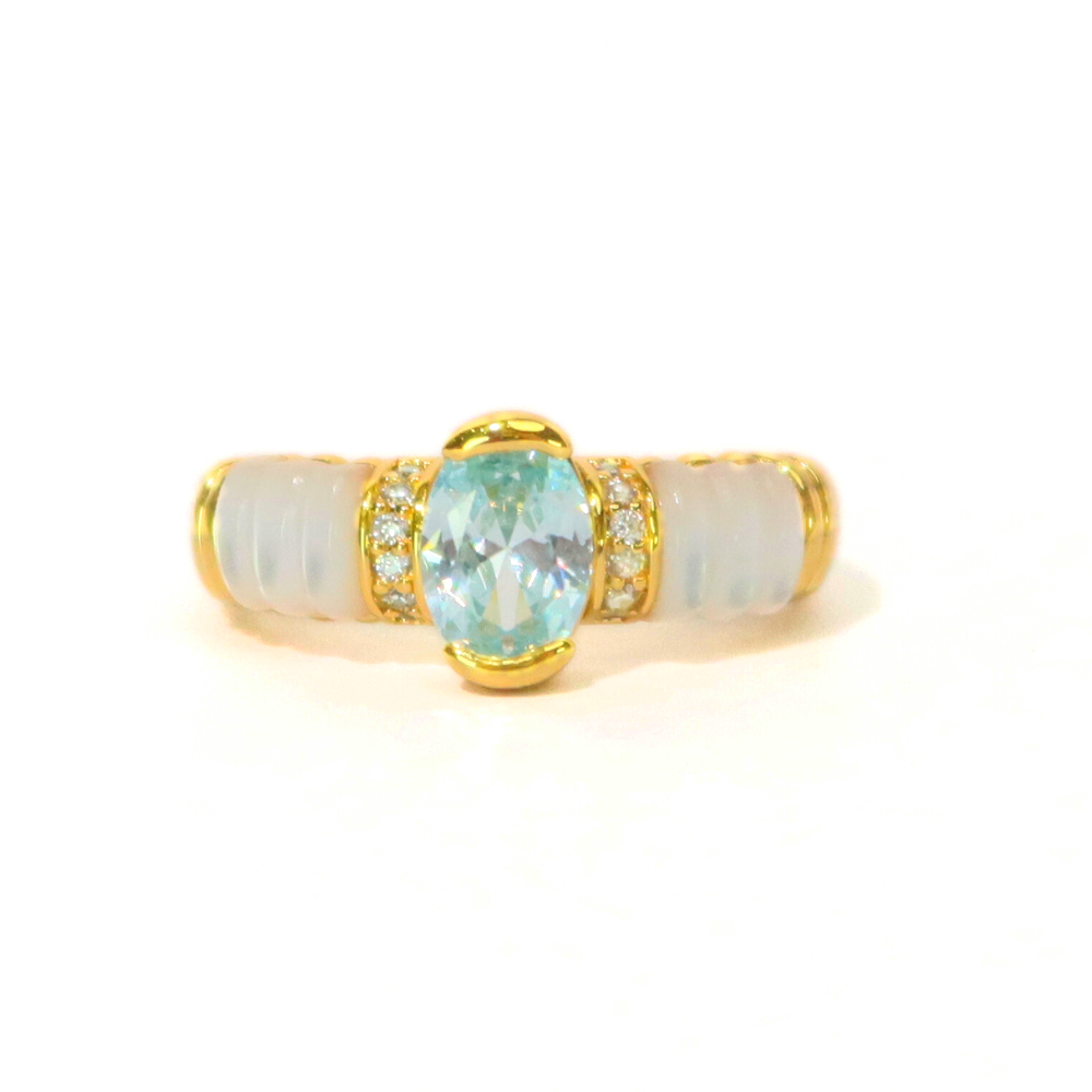 Meriel blue ring