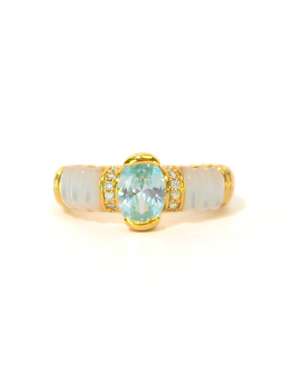 Meriel blue ring