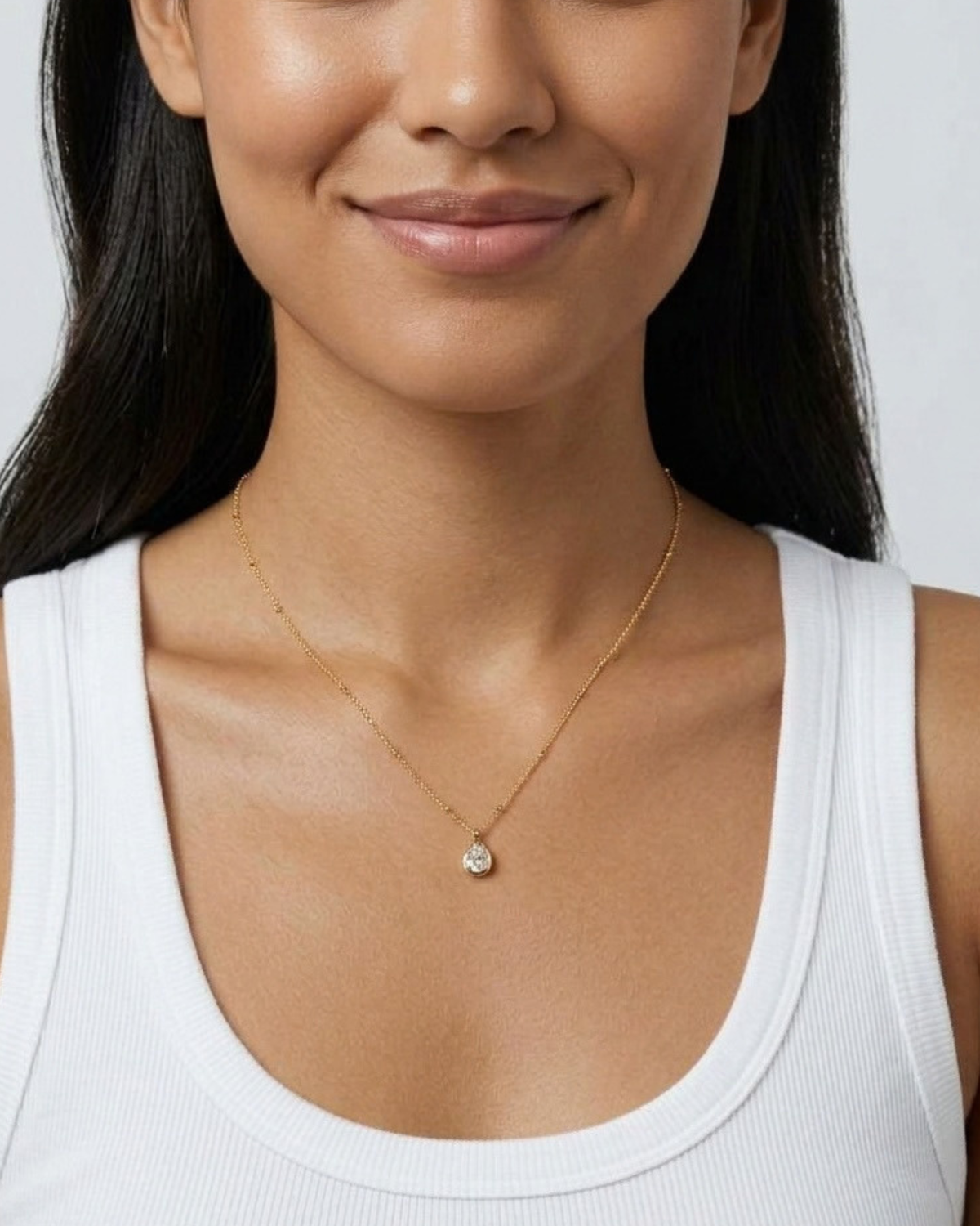 Drop Water Diamond Necklace