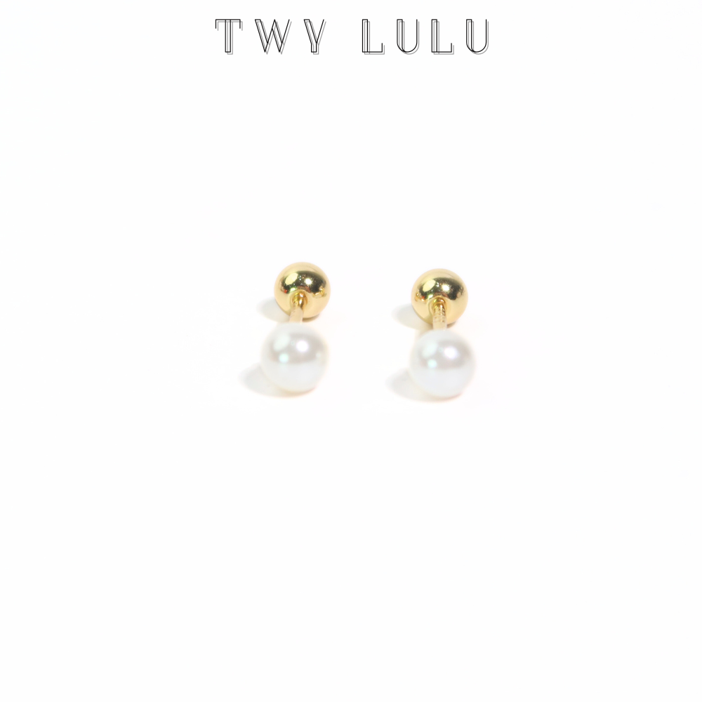 mini pearl stud (5mm)