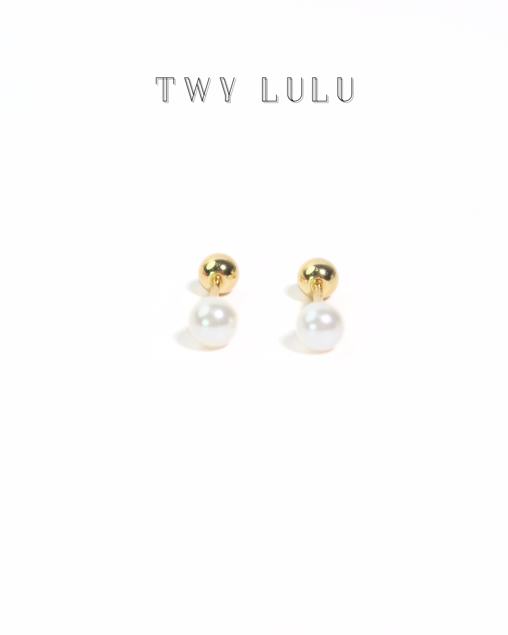 mini pearl stud (5mm)