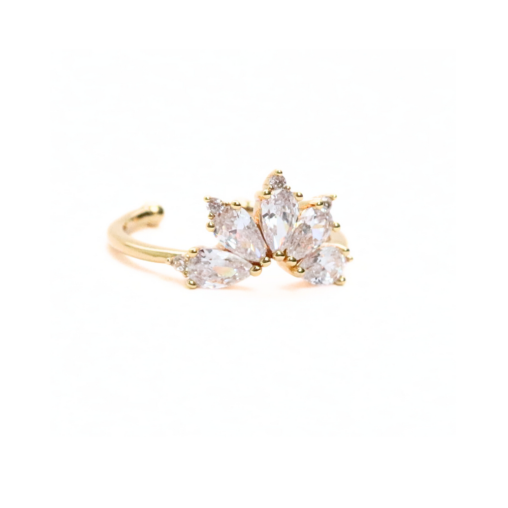 Crown Zircon Ring