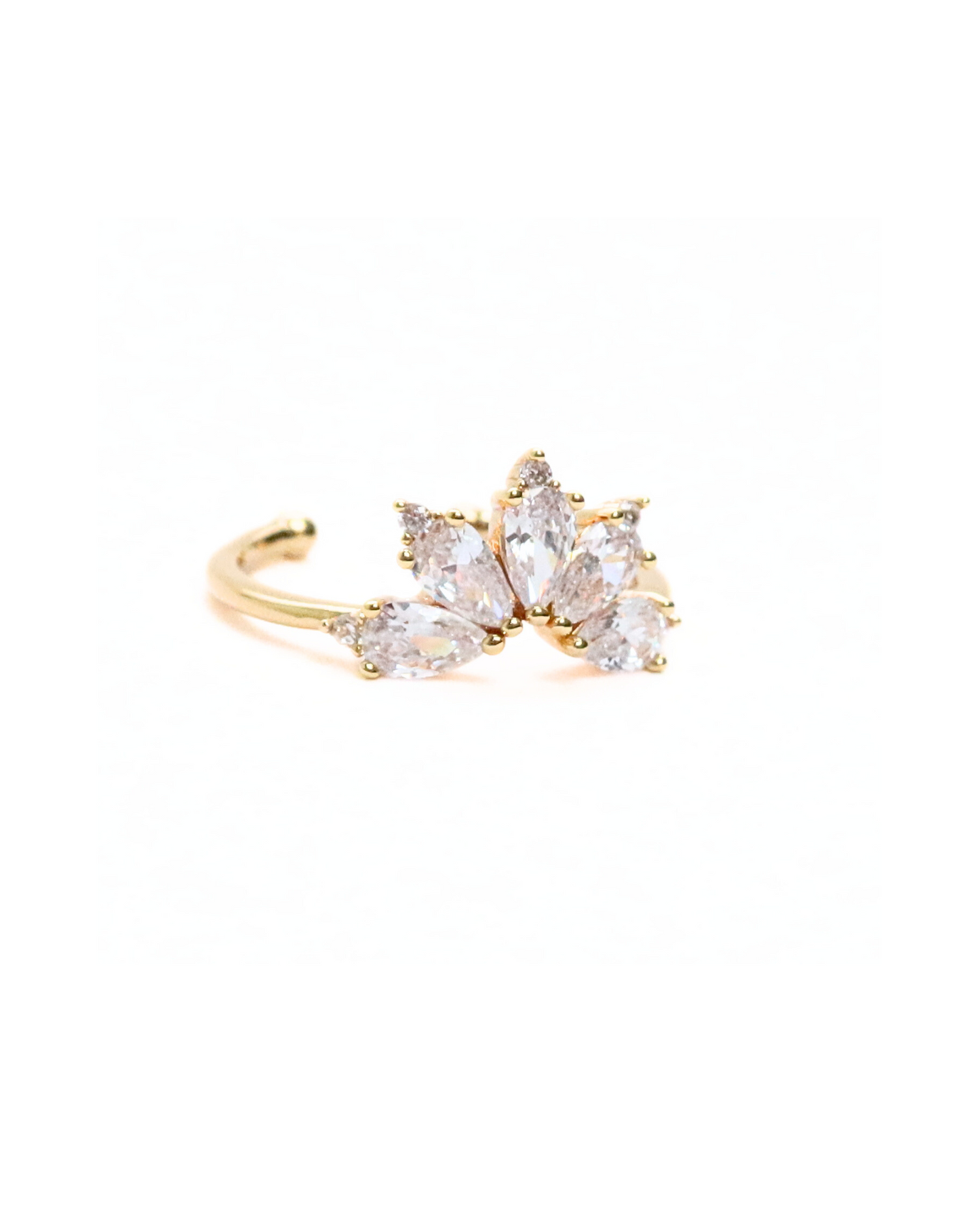 Crown Zircon Ring
