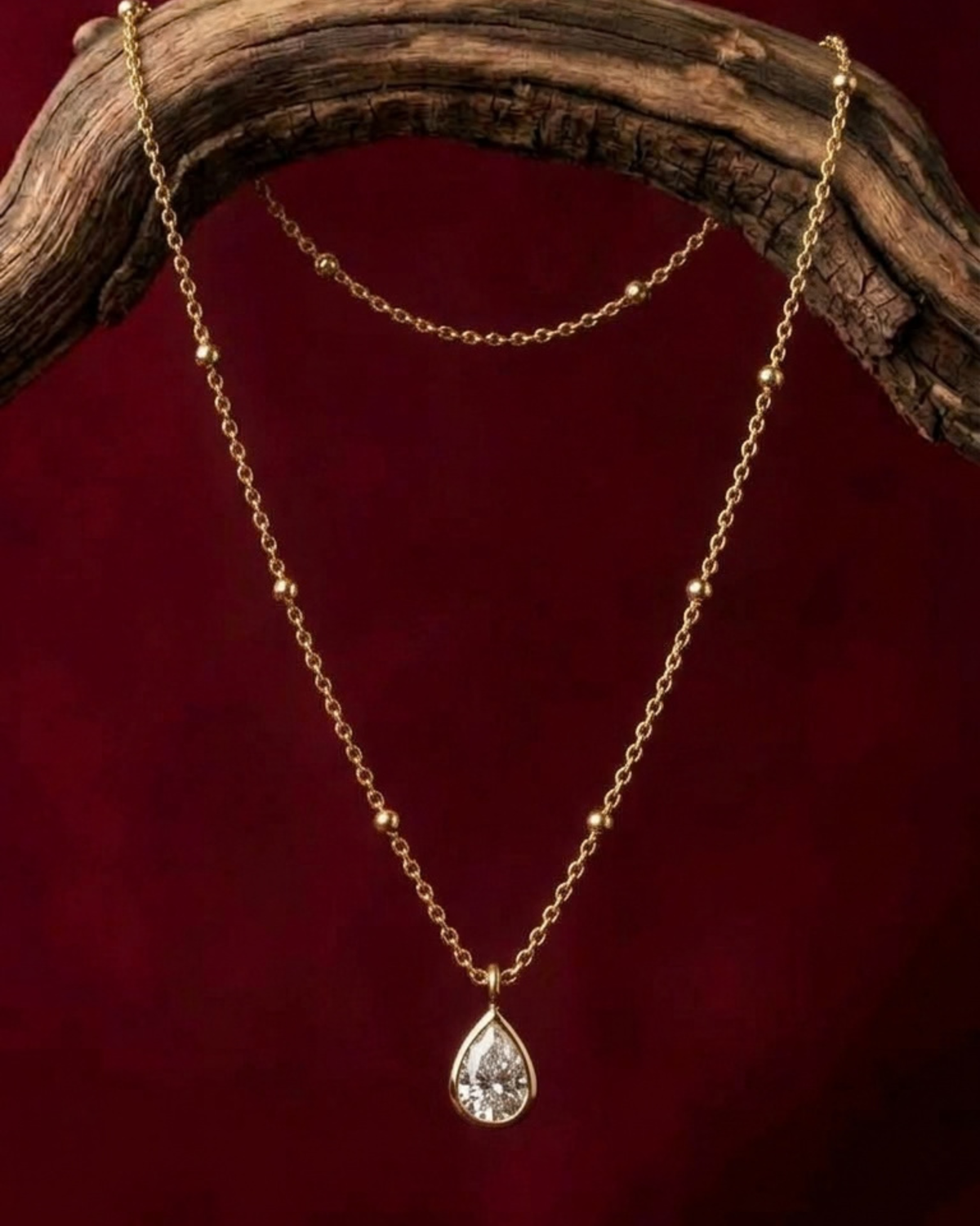 Drop Water Diamond Necklace
