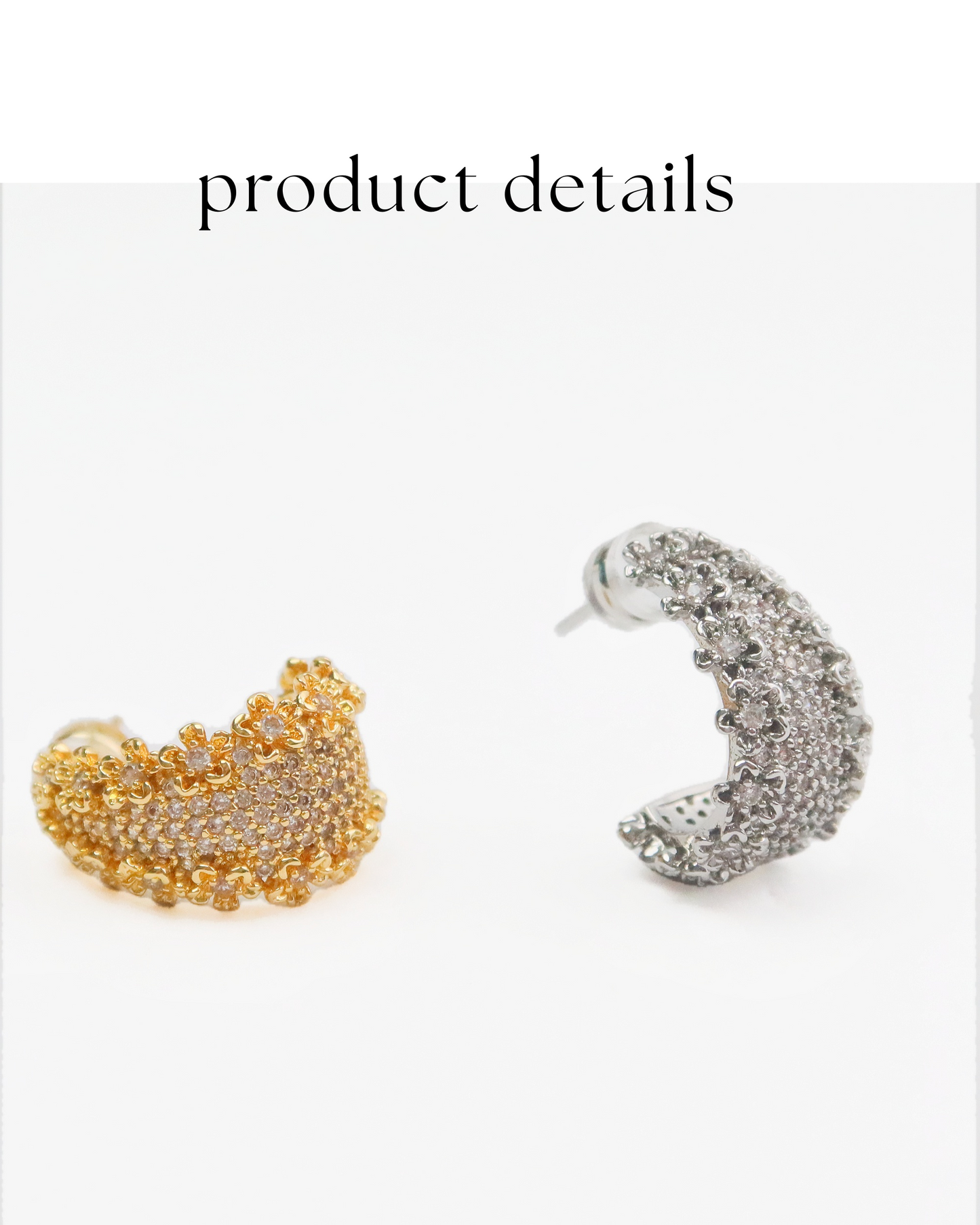 Chloe floral zircon earring