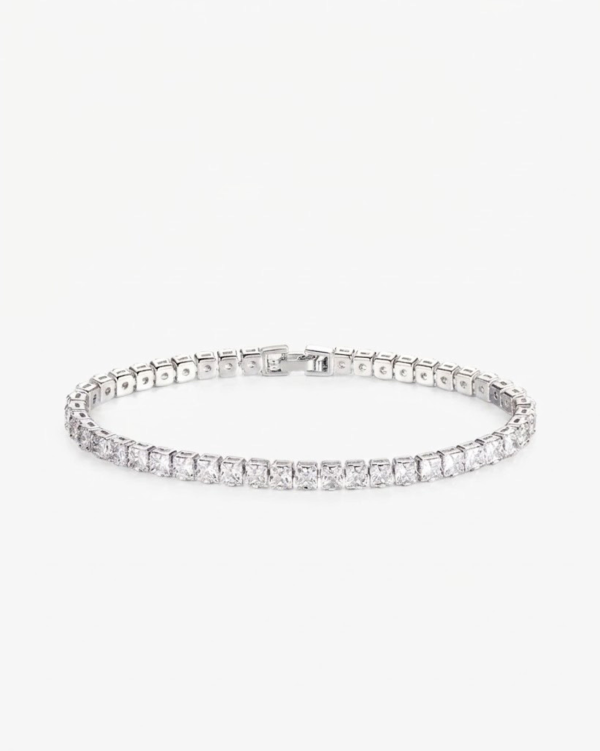 Mini tennis bracelet silver