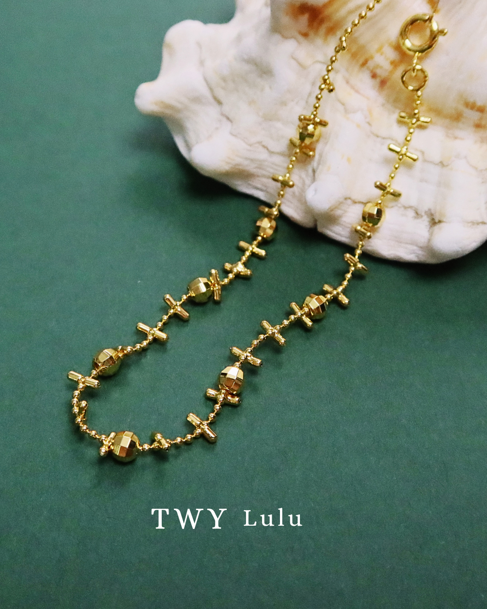 Gorlia gold chain bracelet 18k gold plating