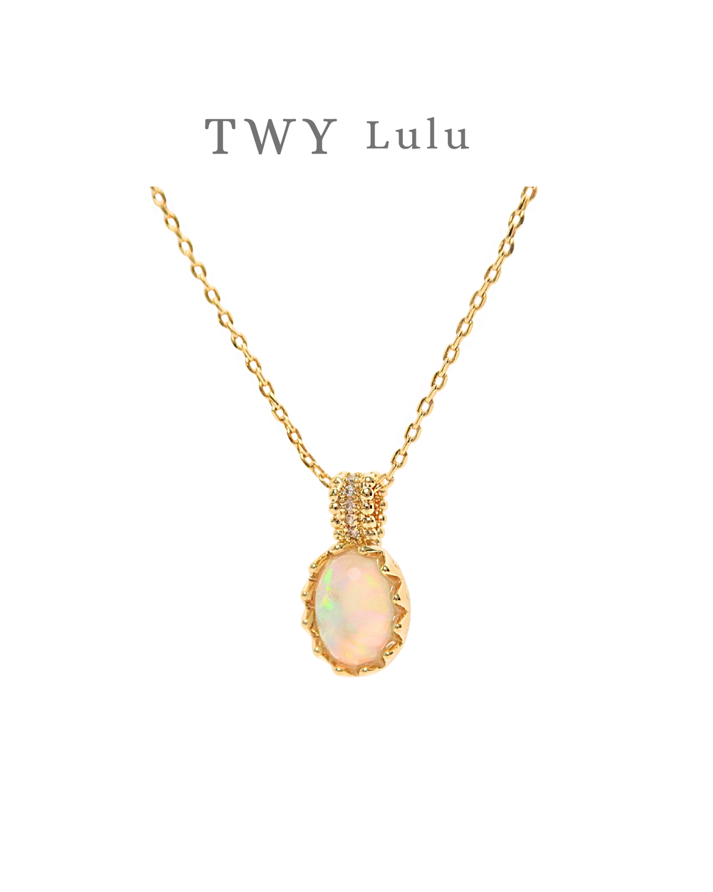 Julie Opal Necklace 925silver