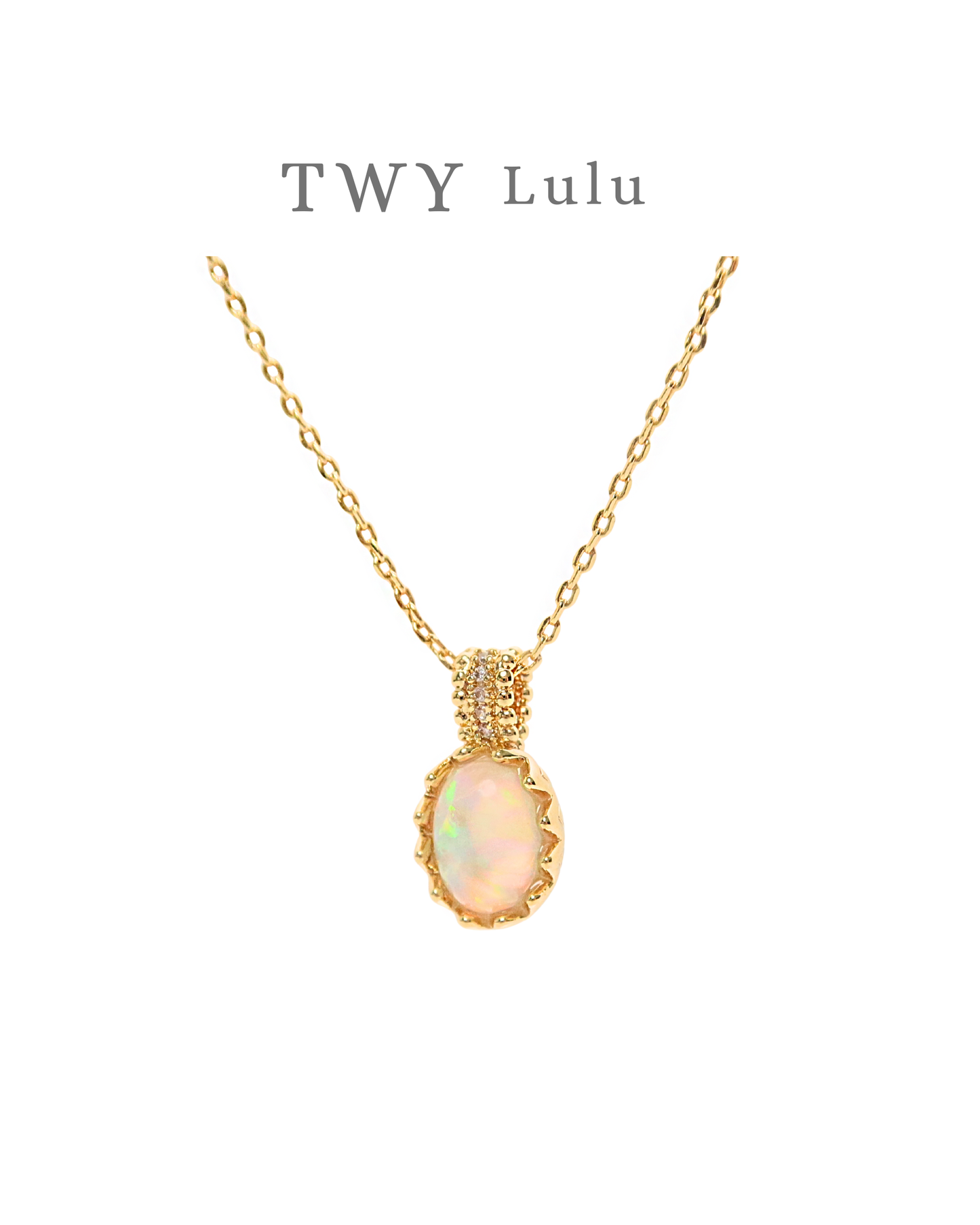 Julie Opal Necklace 925silver