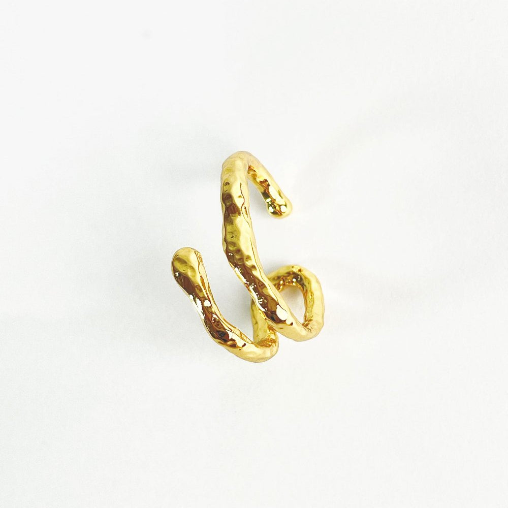 Bai gold ear cuff 18k gold plating