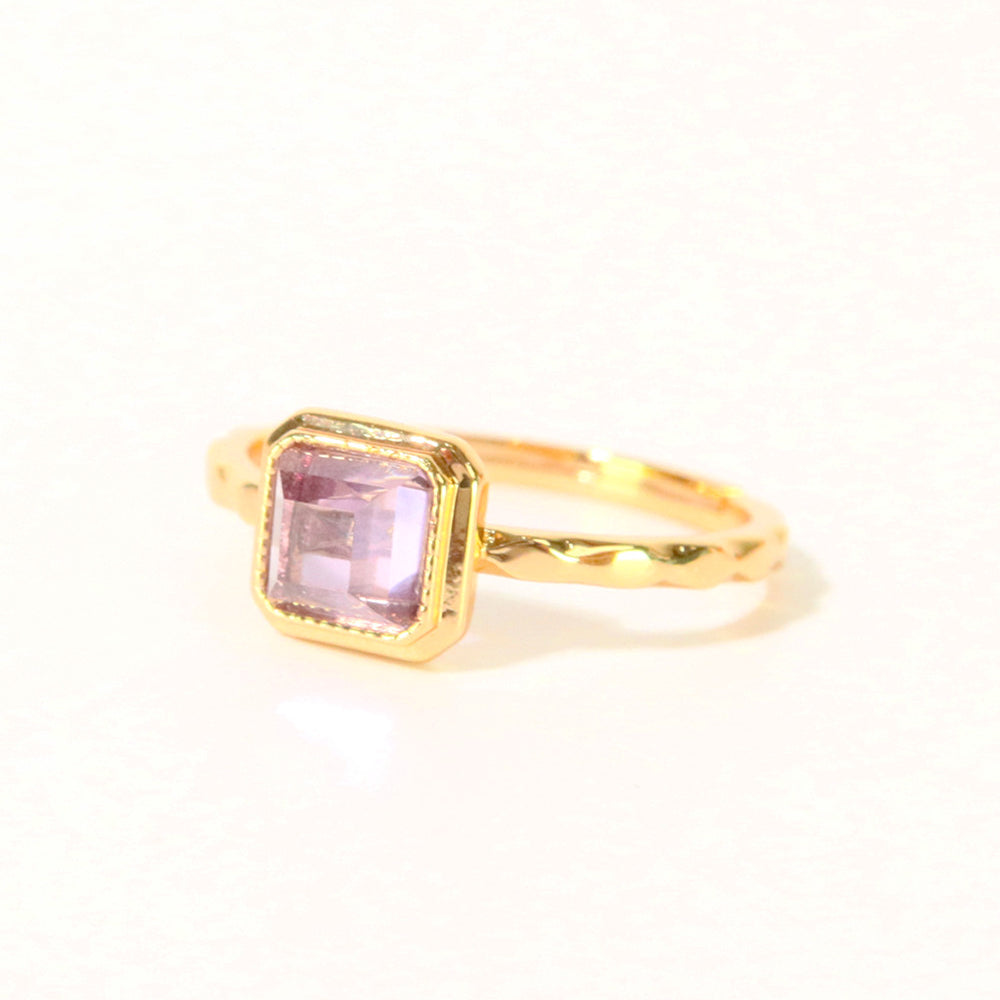 
                      
                        amethyst ring thick 14K vermeil adjusted size
                      
                    