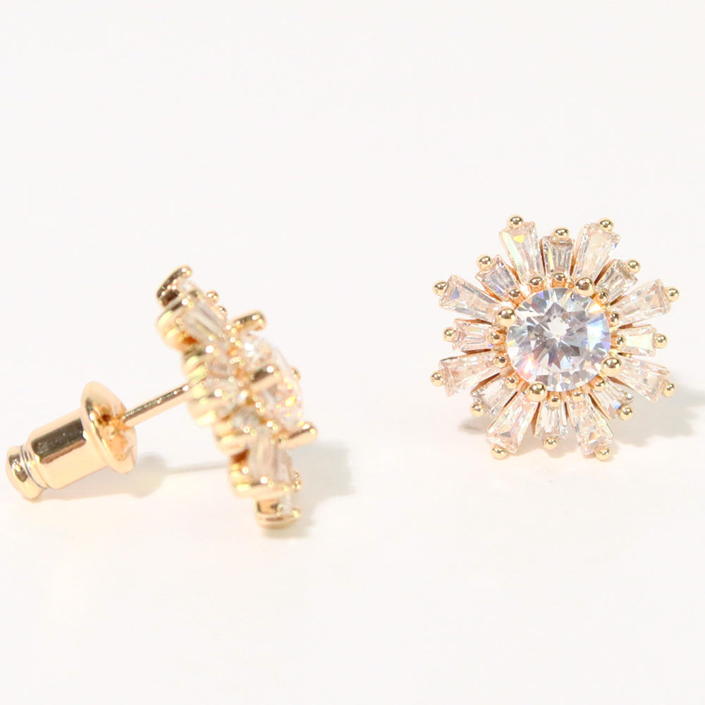 firework zircon stud with 5A sparkling zircon