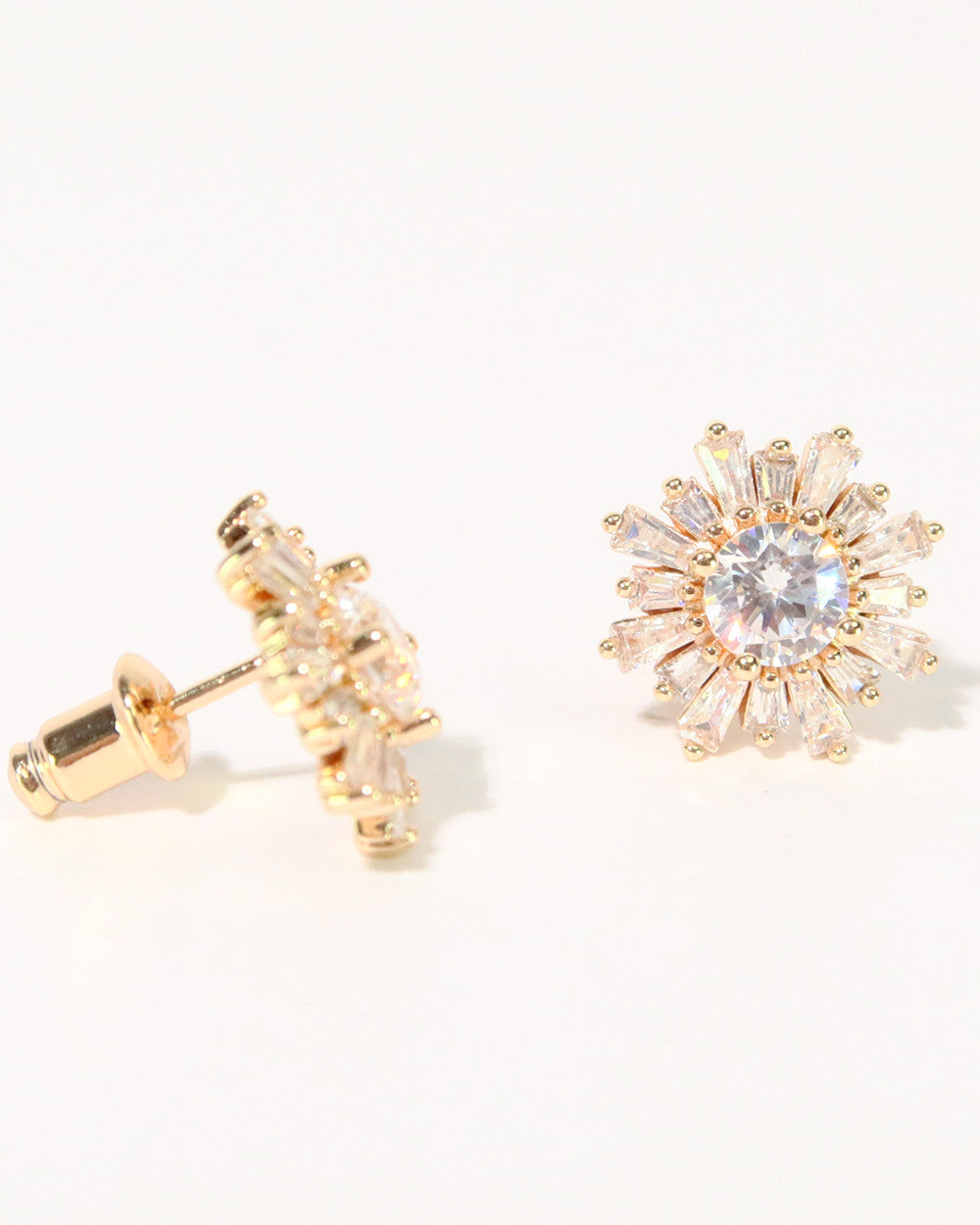 firework zircon stud with 5A sparkling zircon