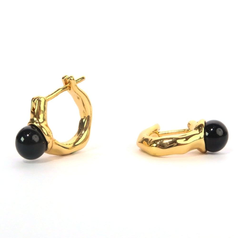 Sujun black agate hoop