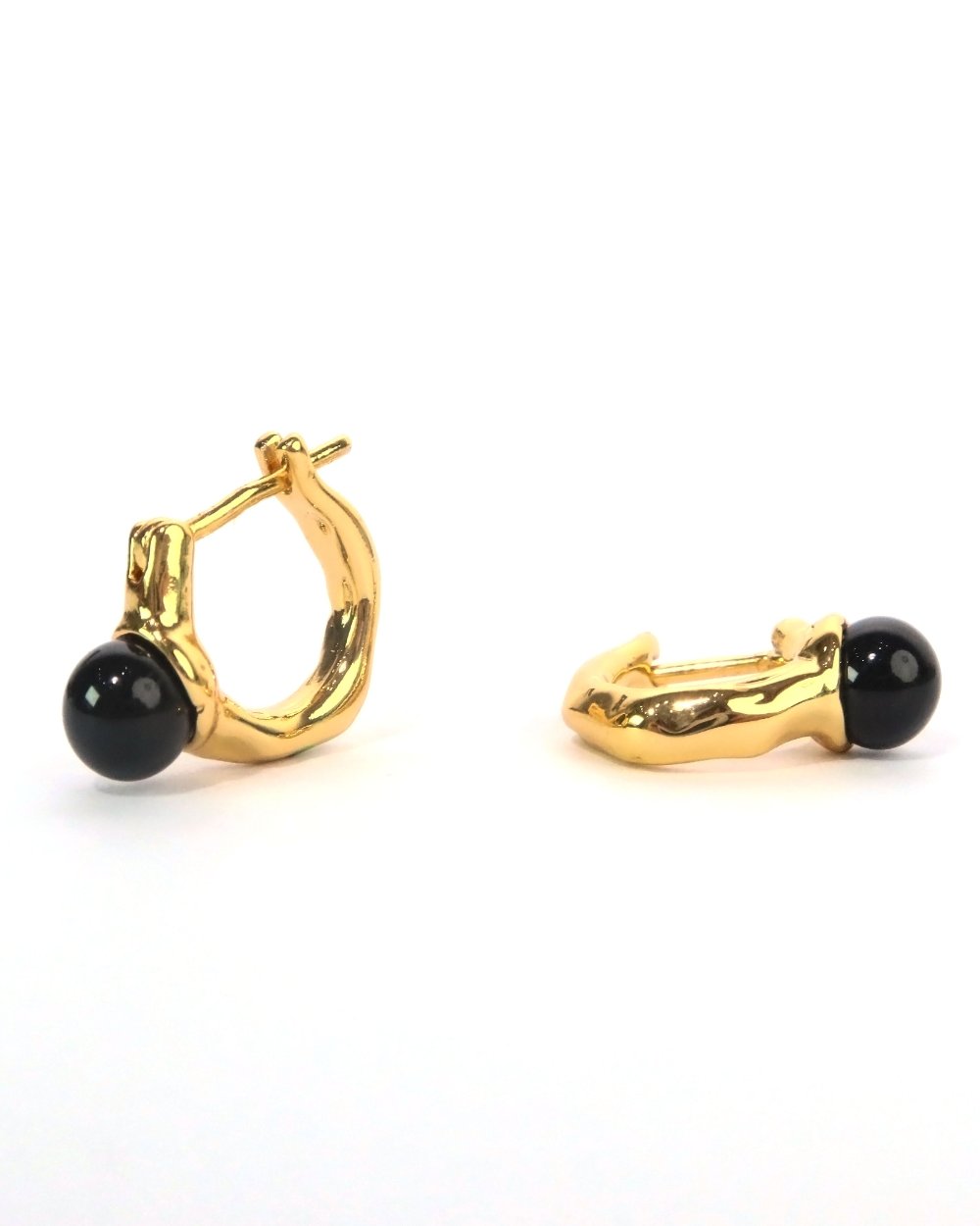 Sujun black agate hoop