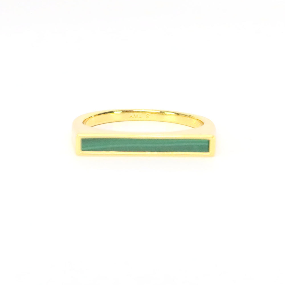 
                      
                        Zoe ring with nature Malachite
                      
                    