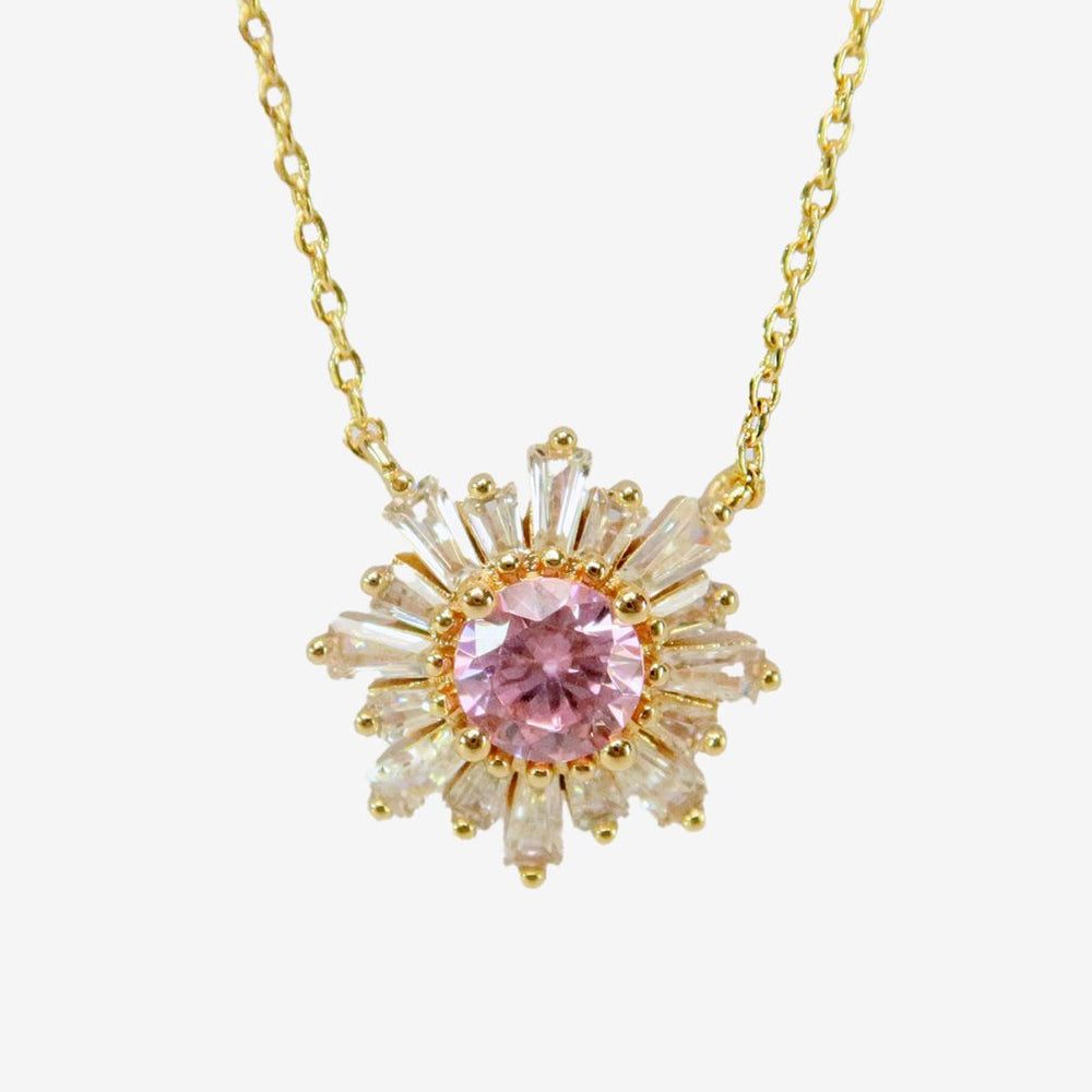 firework zircon necklace