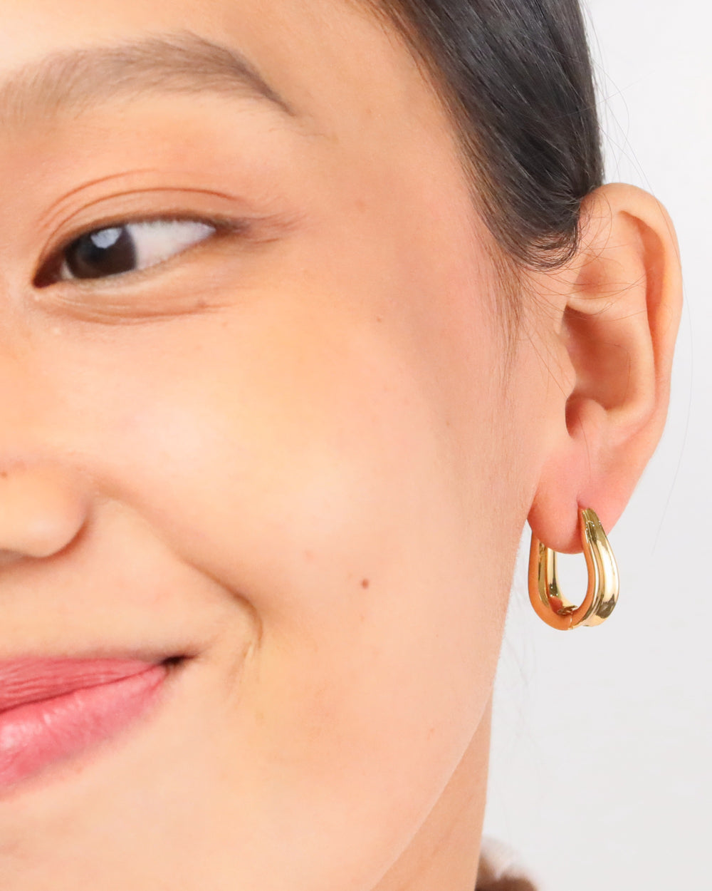 Hera hoop eco brass gold plating