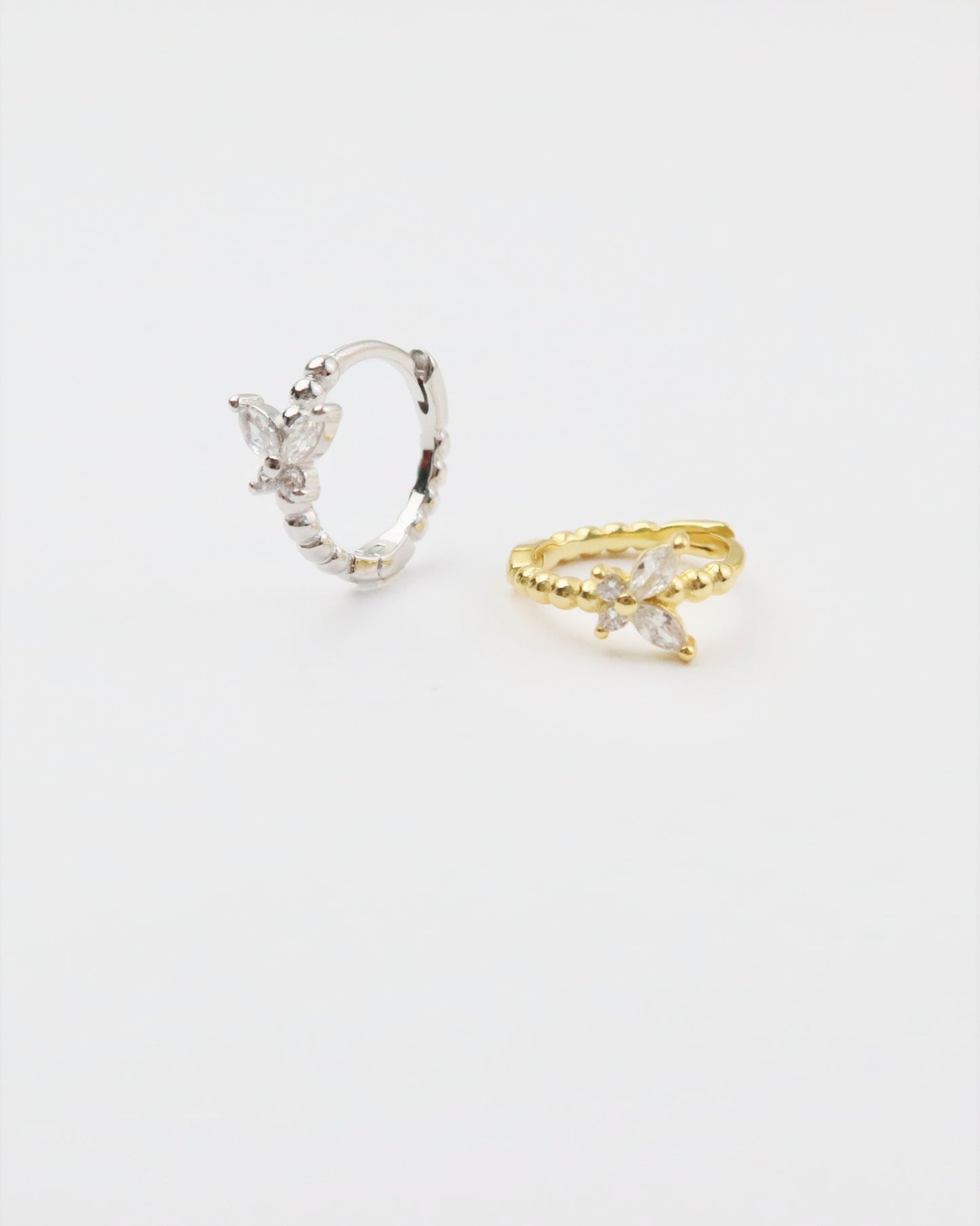 A-Butterfly huggie 14k gold vermeil (S)