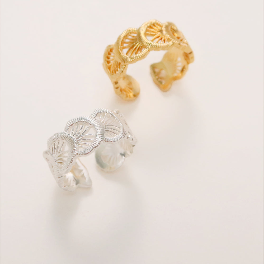 Blossom Ring Eco Brass 18k Gold Plating
