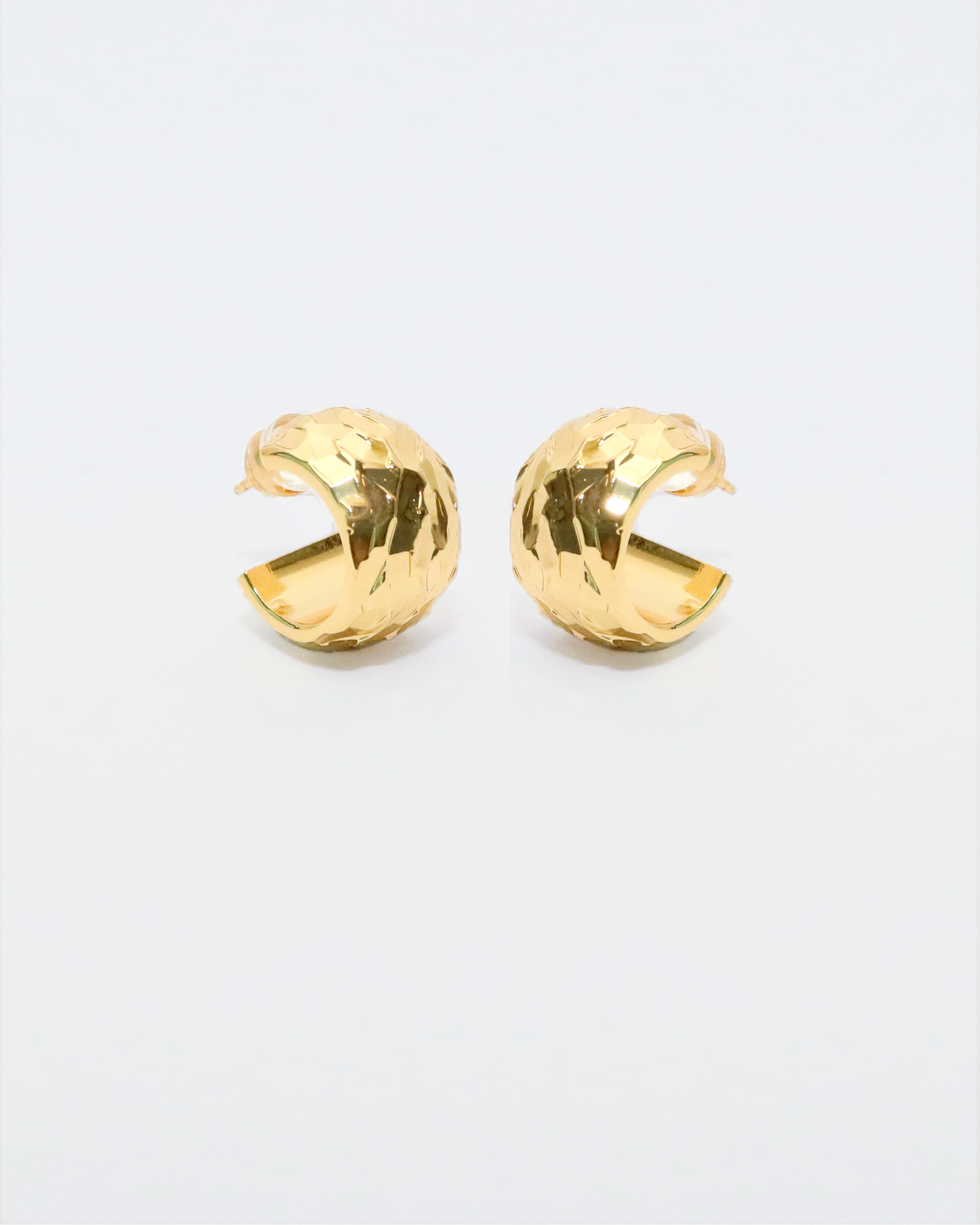 Amanda hoop 18k gold plating