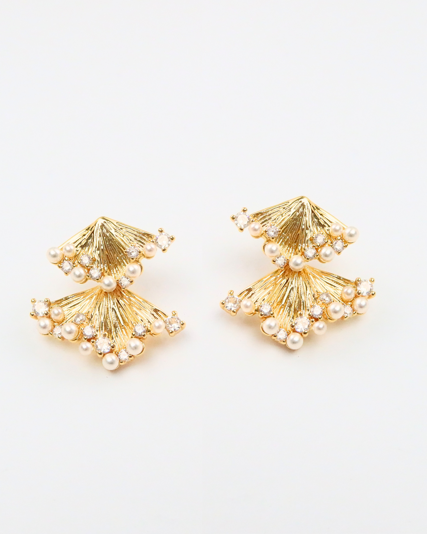 Garden Leave Earring Eco Brass 18k Gold Plating