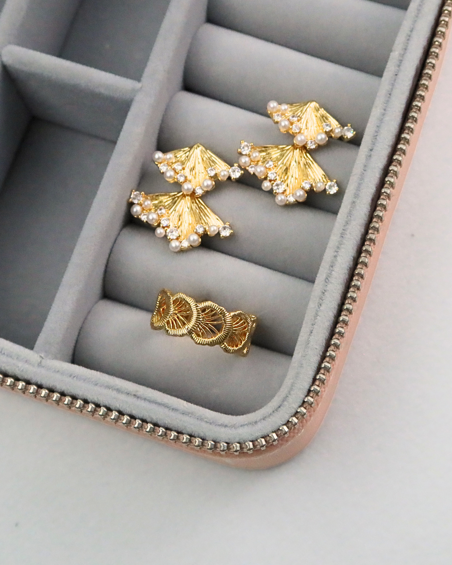 Garden Leave Earring Eco Brass 18k Gold Plating